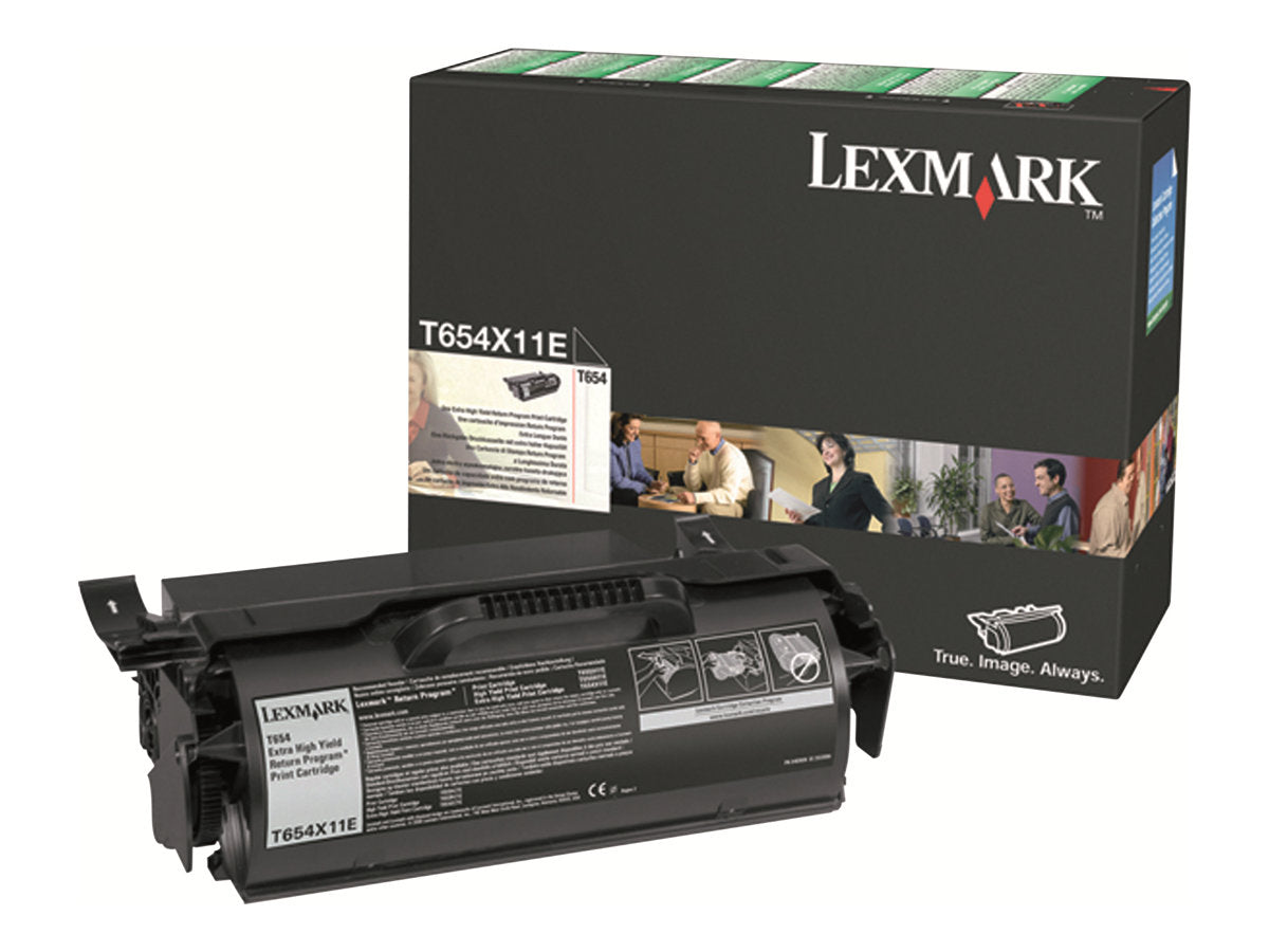 LEXMARK T654 Toner schwarz Vorderansicht