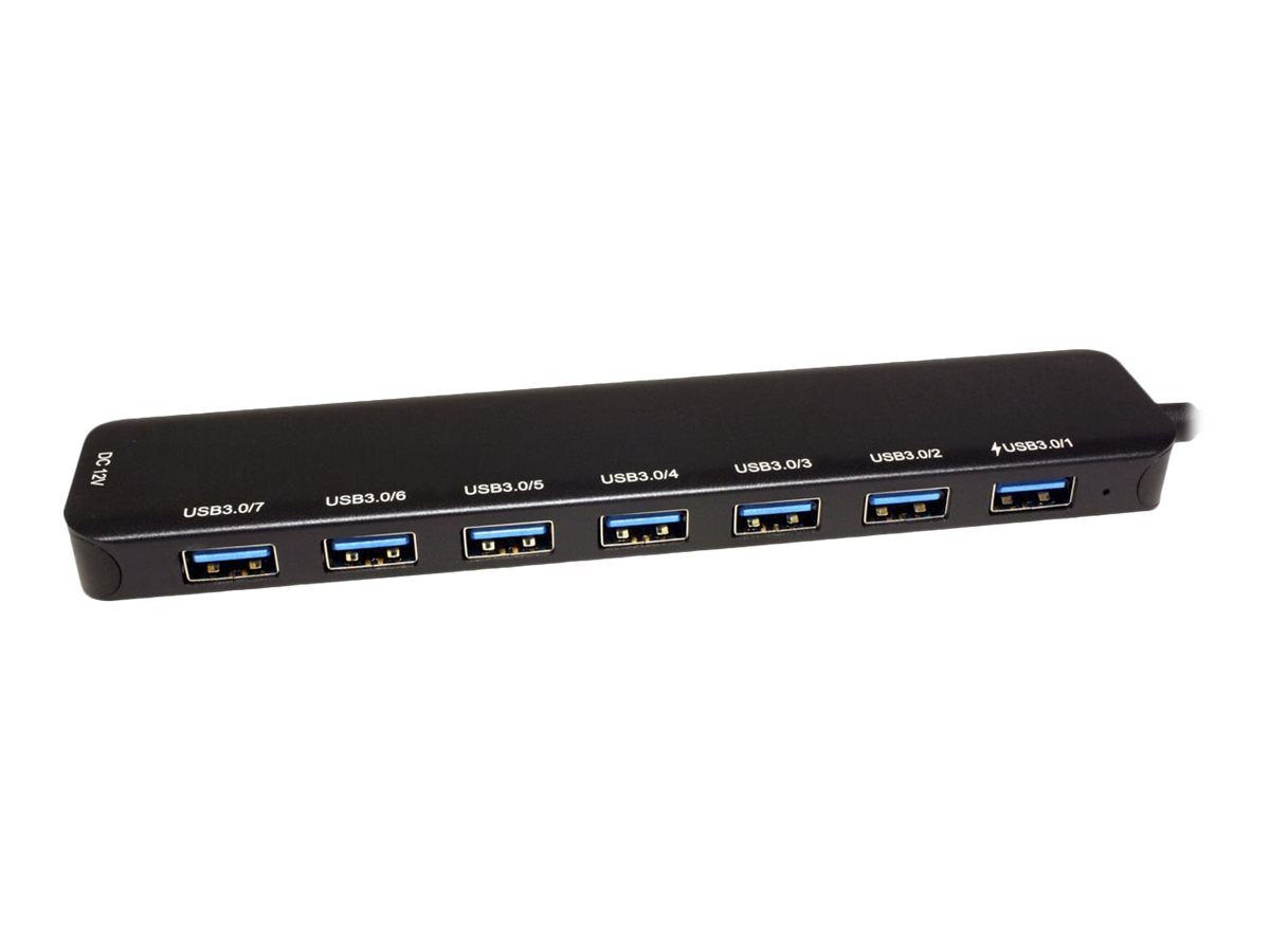 VALUE USB 3.2 Gen 1 Hub 7 fach Typ C Anschlusskabel Vorderansicht