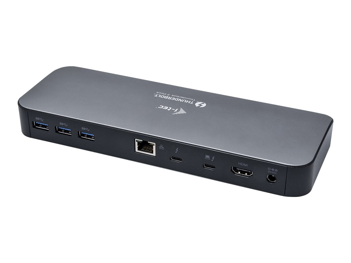 I-TEC Thunderbolt3 Dual 4K Docking Station Rückansicht