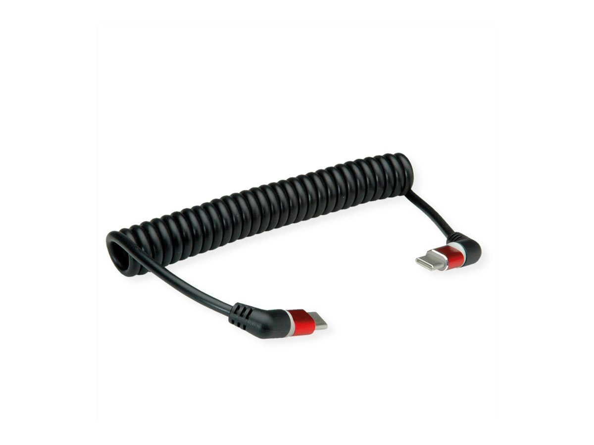ROLINE USB 2.0 Kabel Typ C - C ST/ST 360 Rotation 60W Spiralkabel Detailansicht