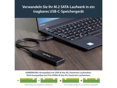 STARTECH.COM Externes M.2 SATA / SSD Festplattengehäuse Detailansicht