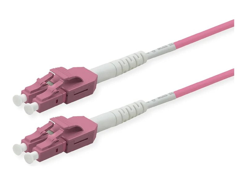 ROLINE LWL-Kabel duplex 50/125um OM4 LC/LC UNIBOOT violett 2m - Vorderansicht
