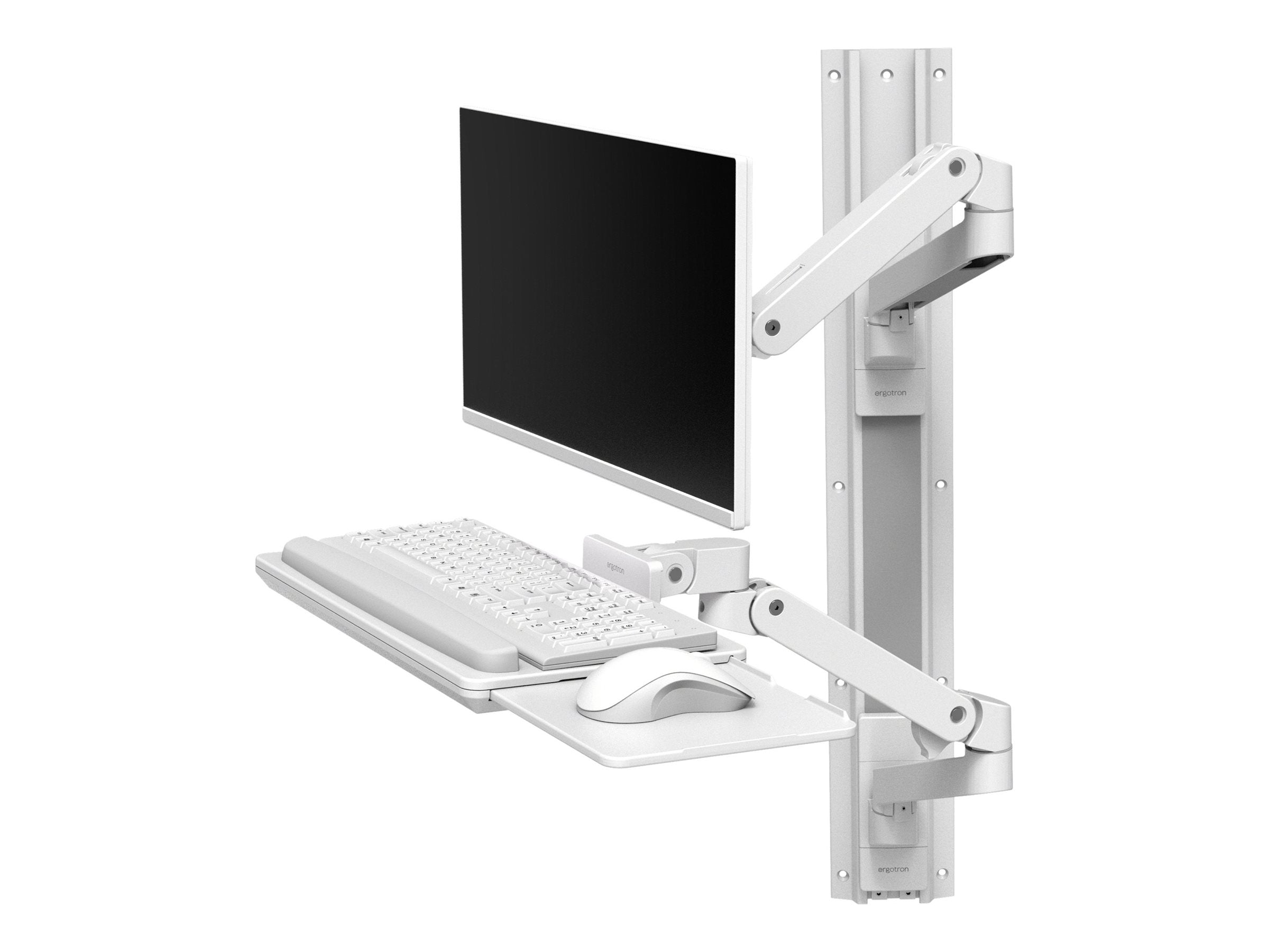 Vorderansicht des ERGOTRON LX Pro System Wandarbeitsplatz