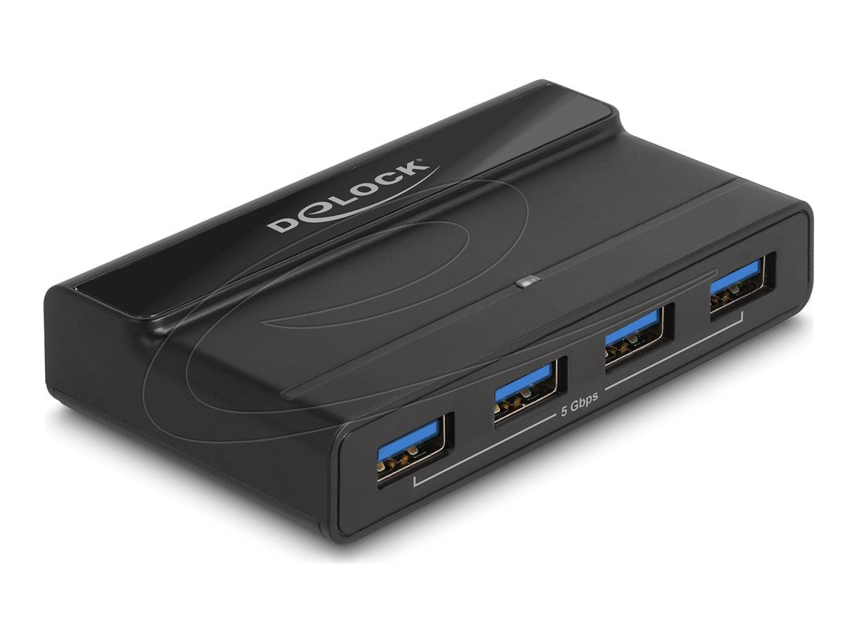 DELOCK USB 5 Gbps Switch 4 x Gerät und 2 x Host - Vorderansicht