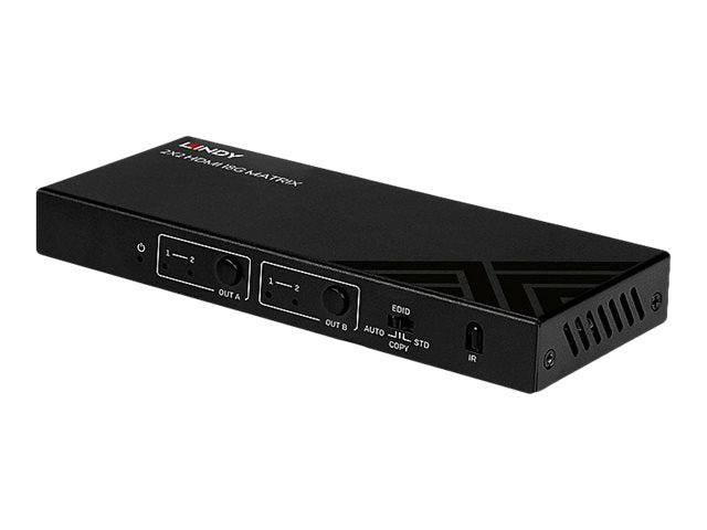 LINDY 2x2 HDMI 18G Matrix Anschlussmöglichkeiten