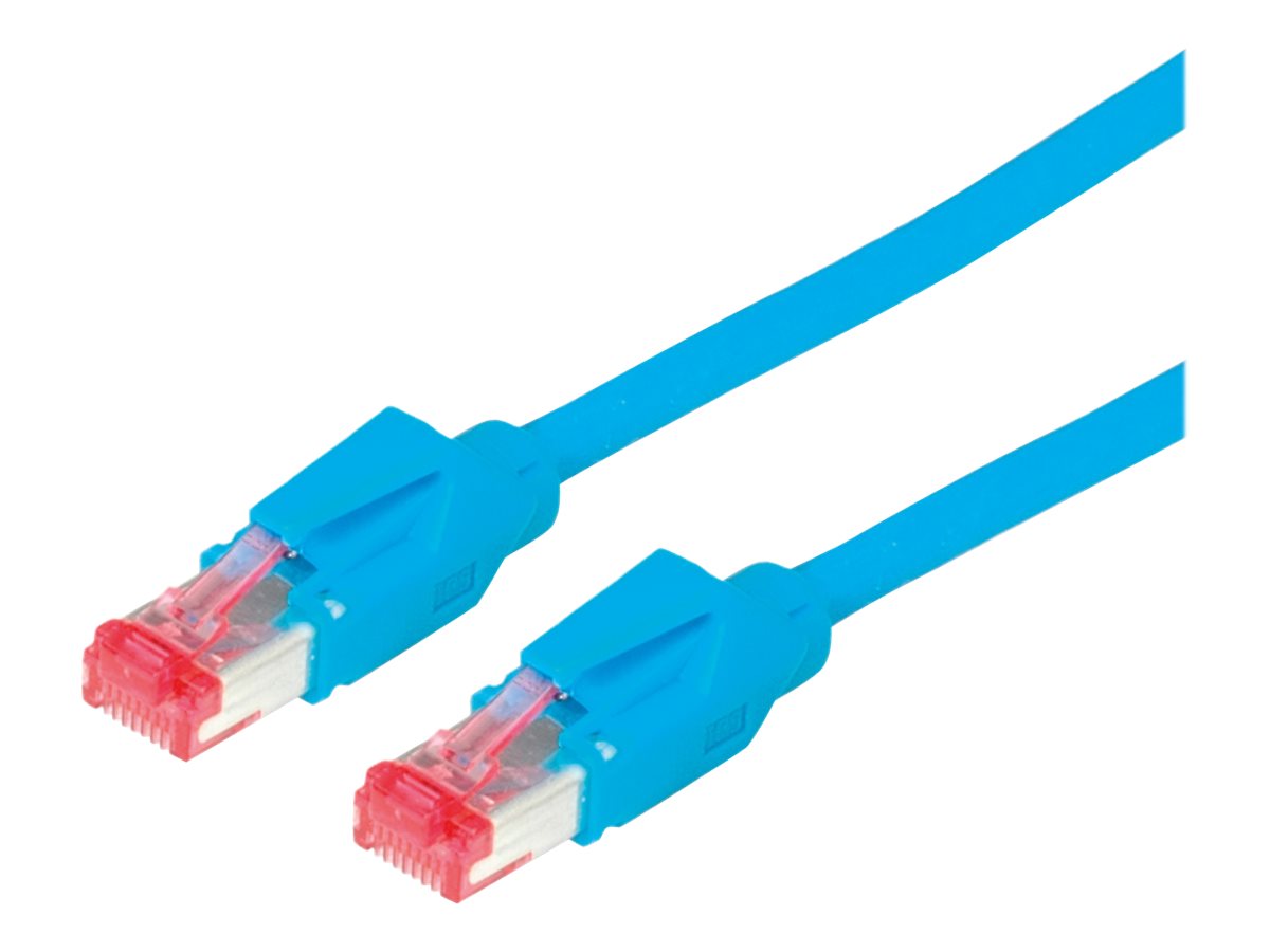 DRAKA Patchkabel Kat.6 Class E S/FTP UC900 TM21 LSOH blau 0,5m - Vorderansicht