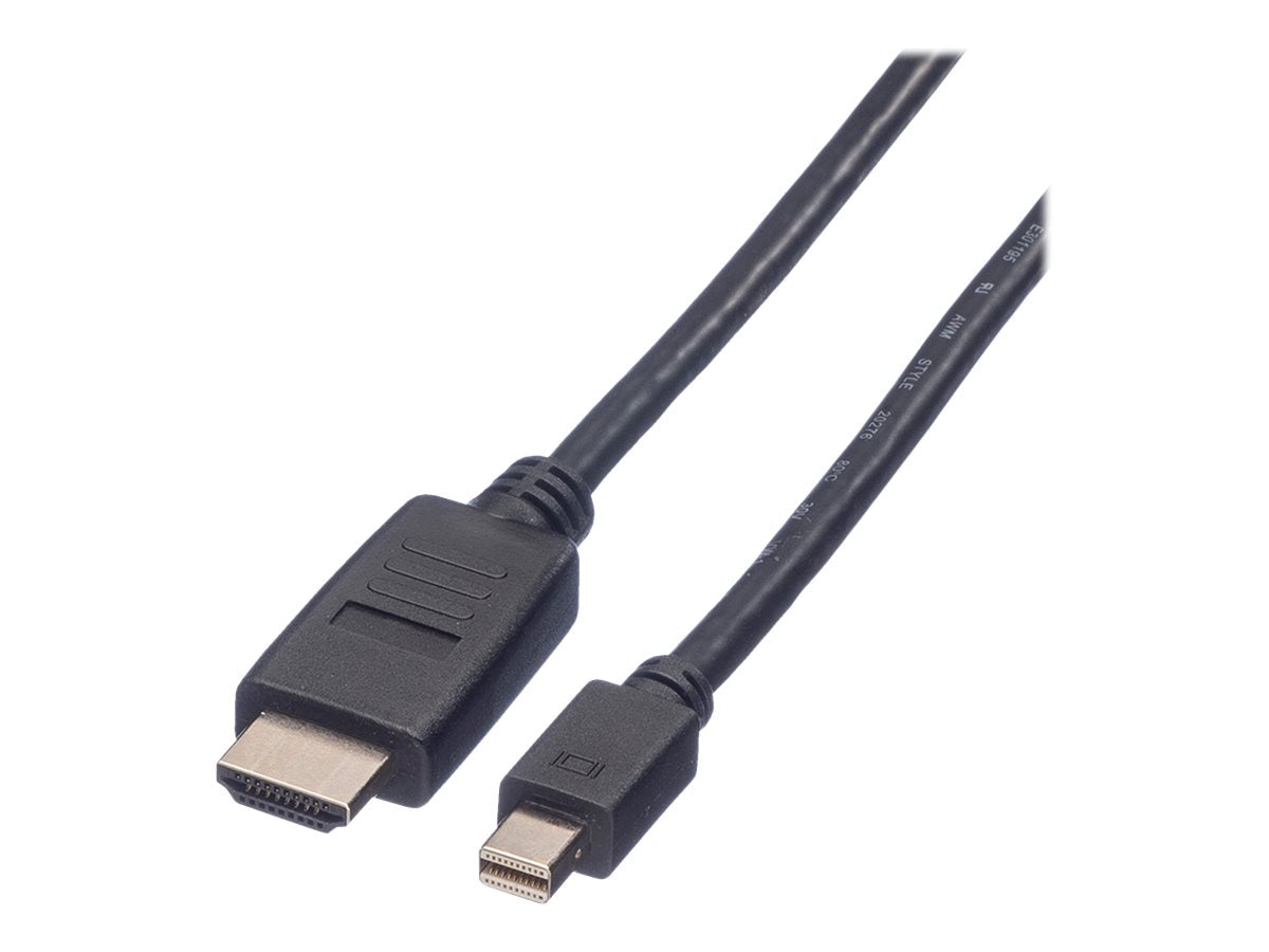 VALUE Mini DisplayPort Kabel Mini DP-HDTV ST/ST schwarz 4,5m - Verpackung