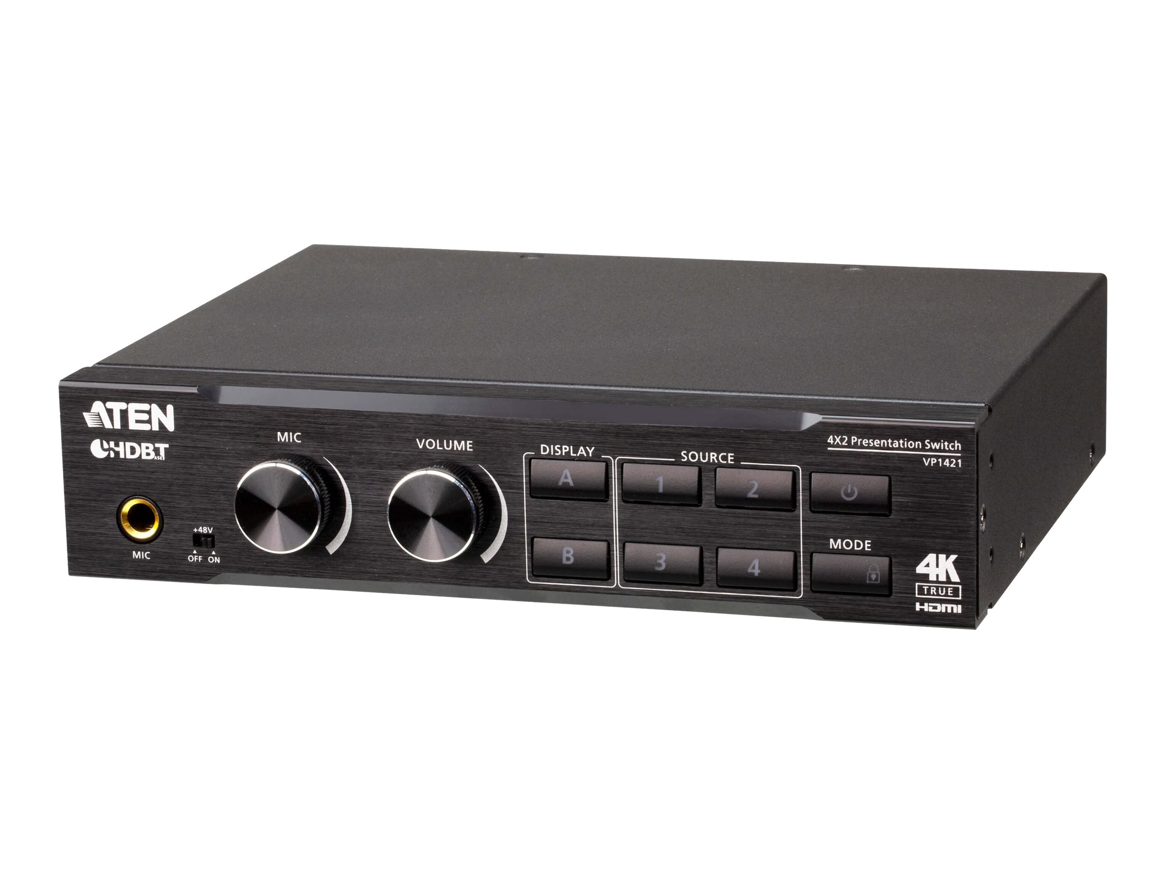 ATEN VP1421 4x2 True 4K Präsentation Matrix Switch Detailansicht