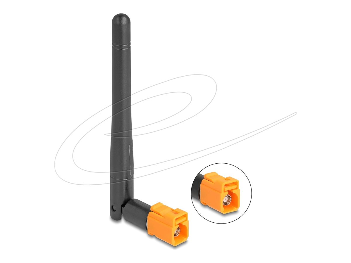 DELOCK WiFi 6 Antenne FAKRA M Buchse 2,5 - 3,0 dBi omnidirektional Vorderansicht