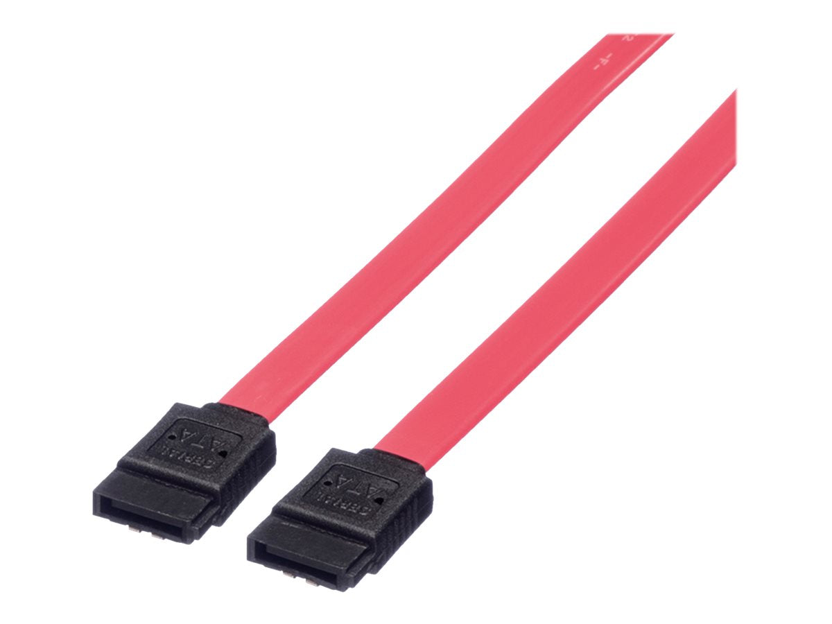 VALUE Internes SATA 6.0 Gbit/s HDD-Kabel mit Schnappverschluss 0,5m - Vorderansicht