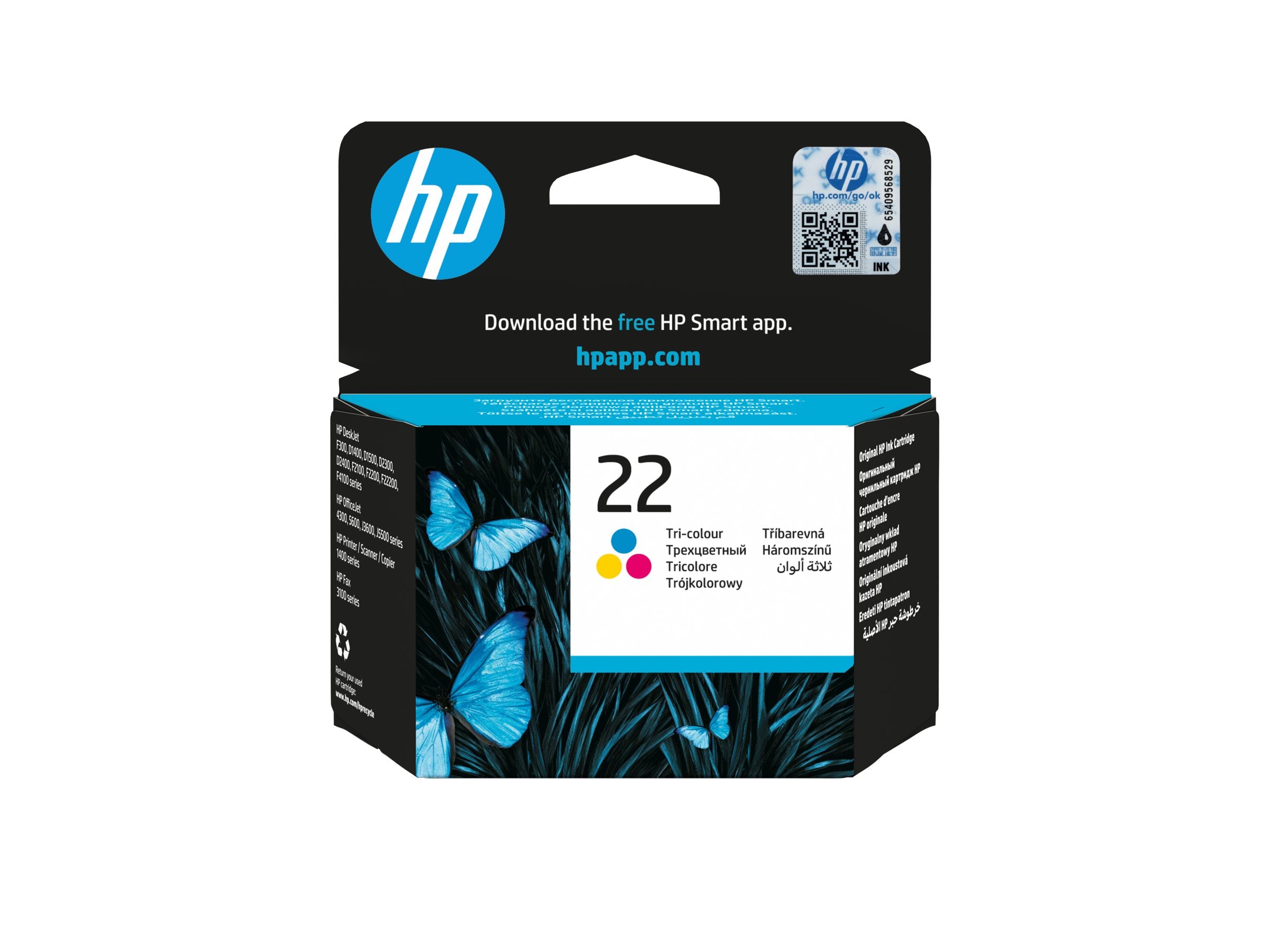 HP 22 Tintenpatrone C9352AE UUS Vorderansicht