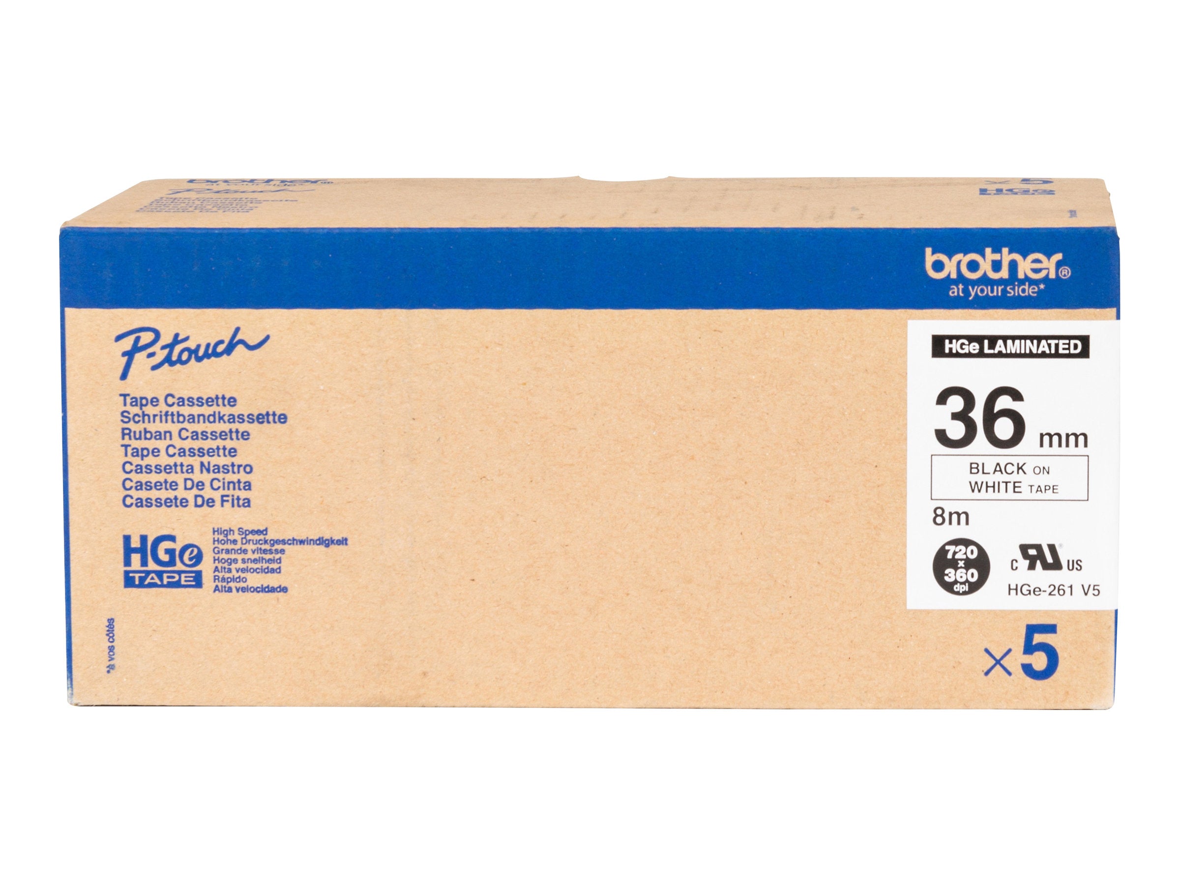 BROTHER HGE261V5 Schriftbandkassette Vorderansicht