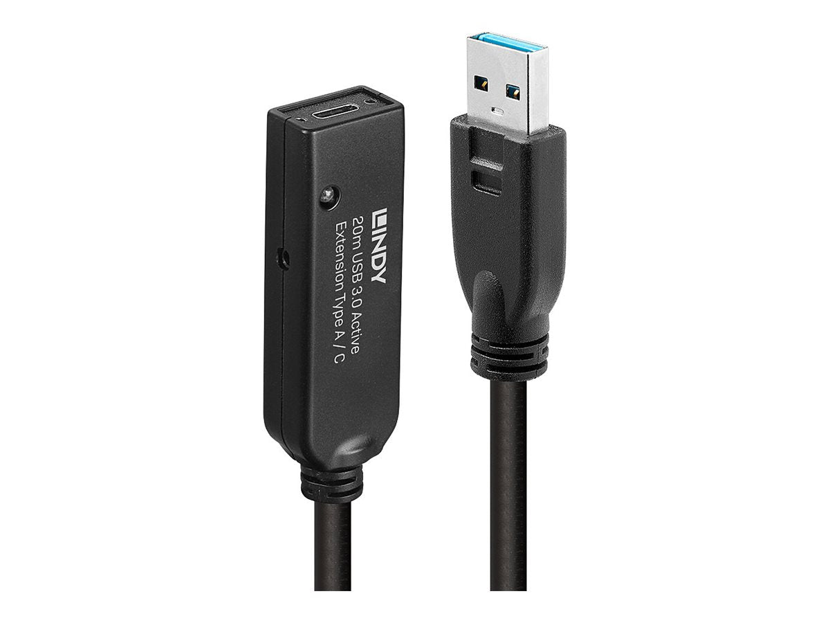 LINDY 20m USB 3.0 Active Extension Type A to C - Detailansicht