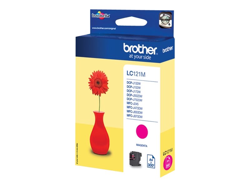 BROTHER LC121M Tinte magenta im Einsatz
