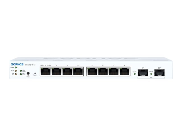 SOPHOS CS101-8FP Sophos Switch - 8 port with Full PoE - EU power cord
