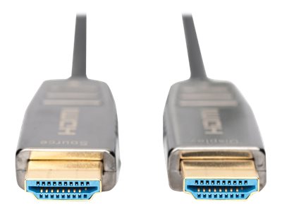 DIGITUS HDMI AOC Hybrid-Glasfaser Anschlusskabel Typ A M/M 15m Verpackung