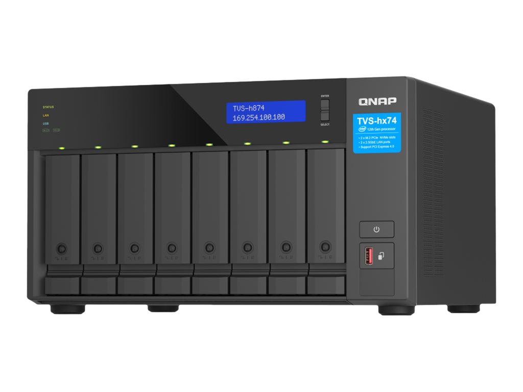 QNAP TVS-H874-I7-32G NAS-Server Vorderansicht