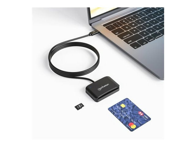 MANHATTAN USB-C Chipkartenleser Vorderansicht