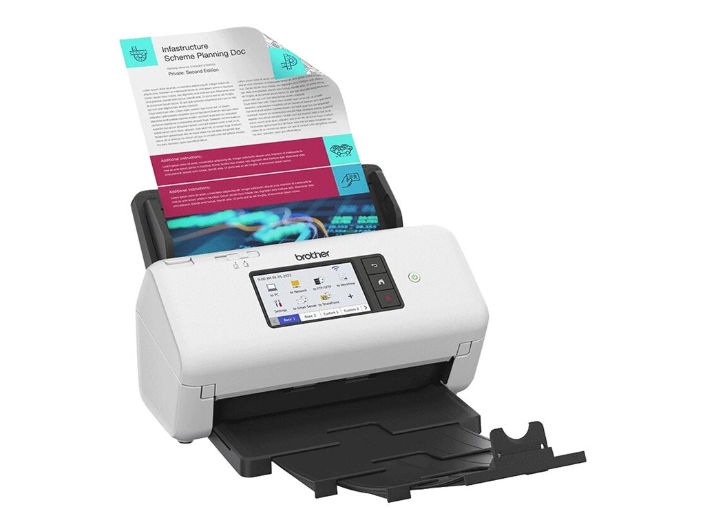 BROTHER ADS-4700W Document Scanner Touchscreen