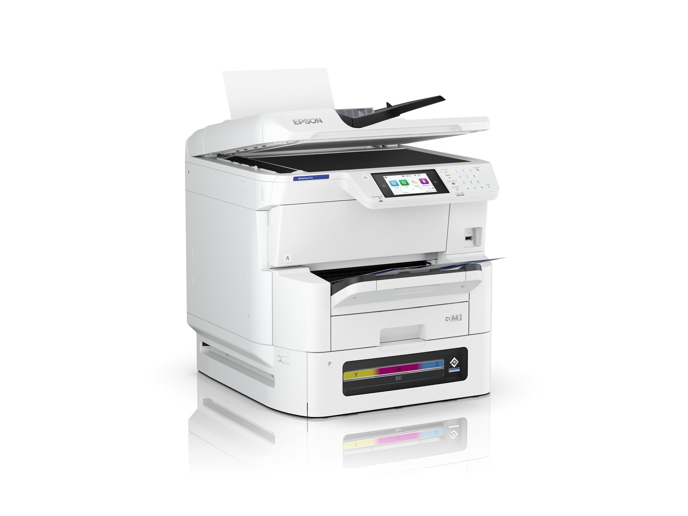 EPSON WorkForce Pro EM-C8100RDWF Multifunktionsdrucker Vorderansicht
