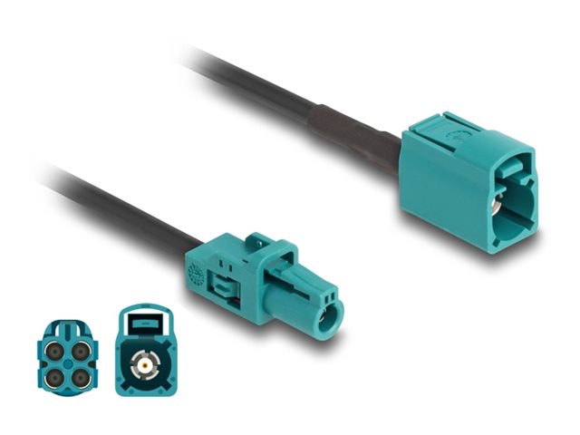 DELOCK Kabel Mini FAKRA Z Buchse quad zu FAKRB Z Buchse quad B-Typ - Vorderansicht