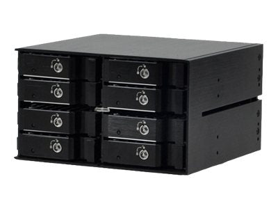 JJ COMPUTER JJ-1080M-SS Gehäuse für Speicherlaufwerke - Vorderansicht