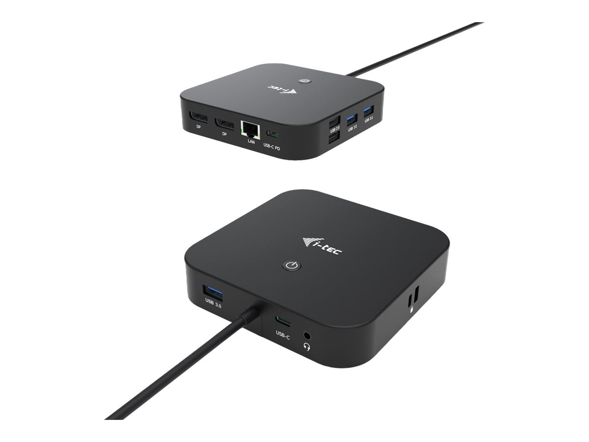 I-TEC USB-C Dual Display MST Dockingstation Rückansicht