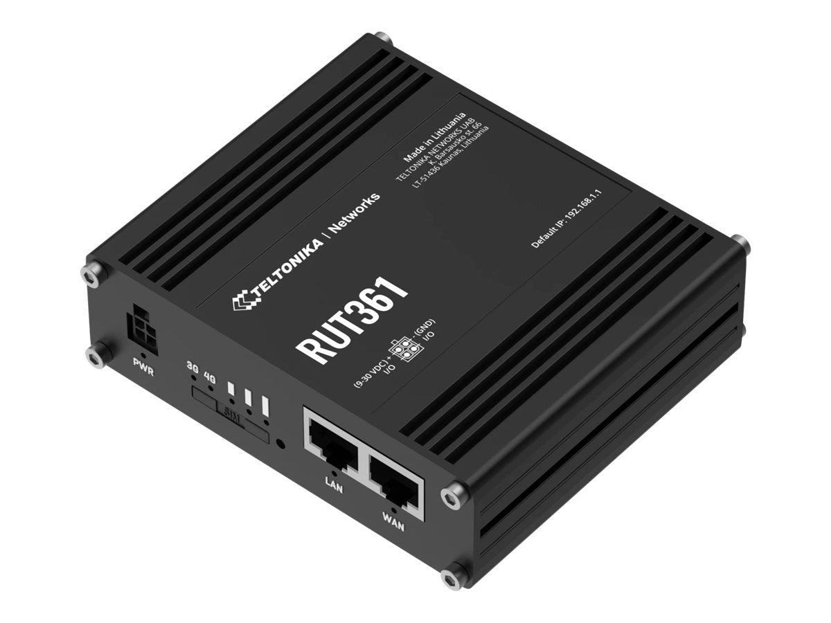 TELTONIKA NETWORKS RUT361 4G/LTE WiFi Router Seitenansicht