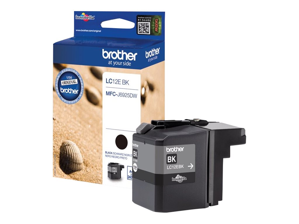 BROTHER LC12EBK Tinte schwarz Verpackung