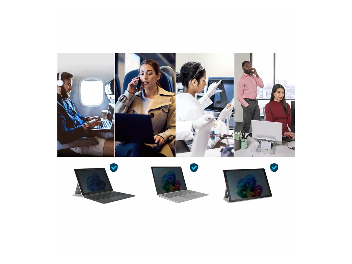 KENSINGTON Privacy Filter 2 Wege abnehmbar MS Surface Go Vorderansicht
