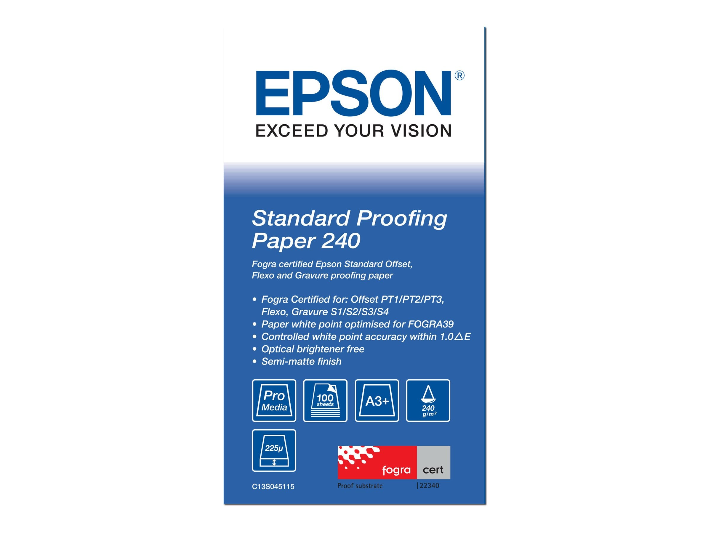 EPSON S045115 Standard proofing Papier Vorderansicht