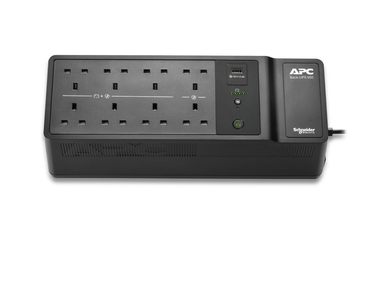 APC Back-UPS BE650G2-UK UPS AC 230V 400Watt 650VA output connectors 8 United Kingdom Black