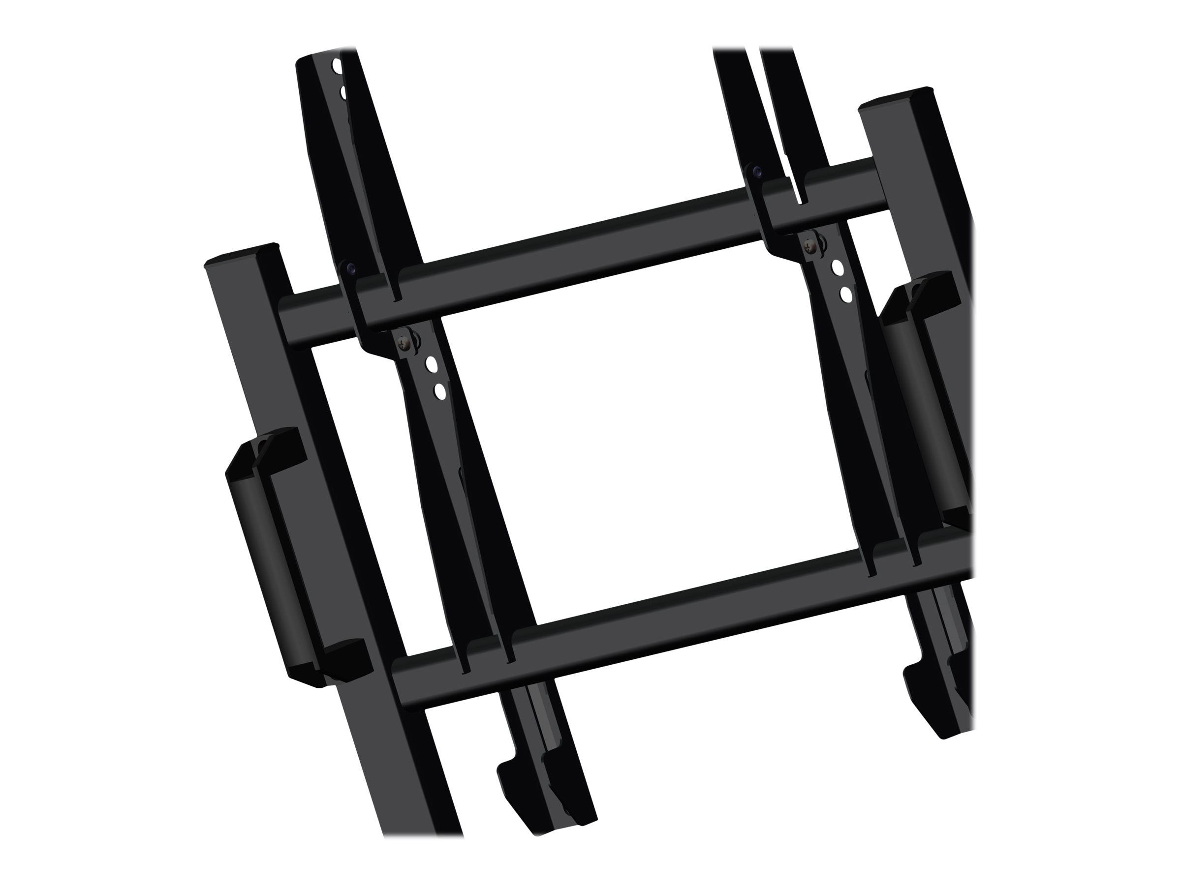 TECHLY TV Wagen für 23-55 Zoll Fernseher Schwarz - Seitenansicht