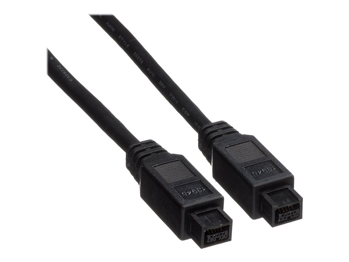 ROLINE IEEE 1394b Kabel 9/9polig schwarz 1,8m - Vorderansicht