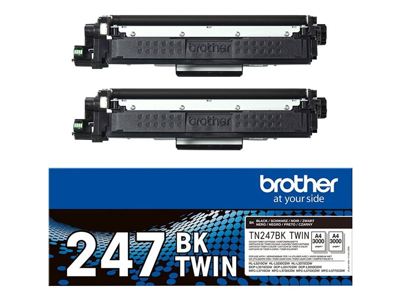 BROTHER TN247BK TWIN-pack black toners Seitenansicht