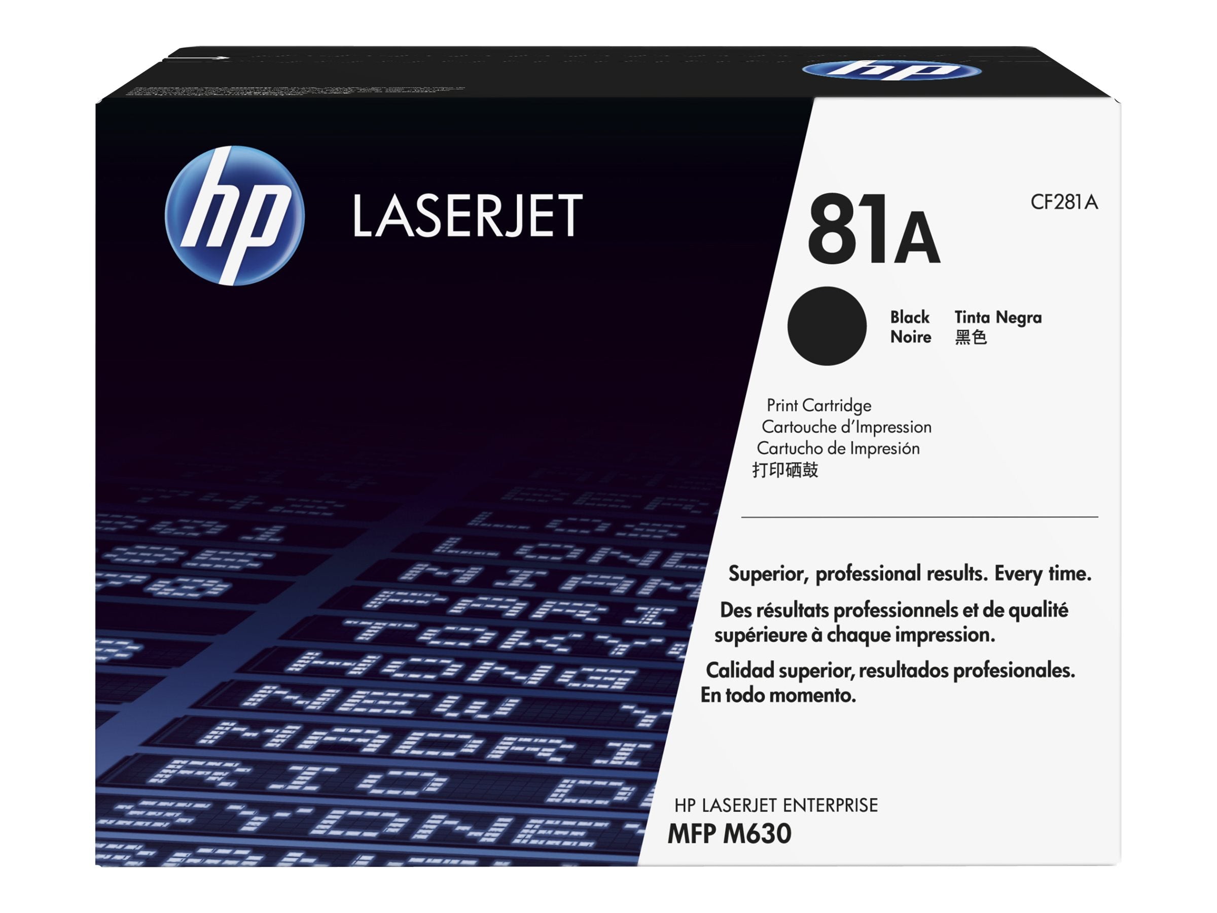 HP 81A Tonerpatrone CF281A schwarz Detailansicht