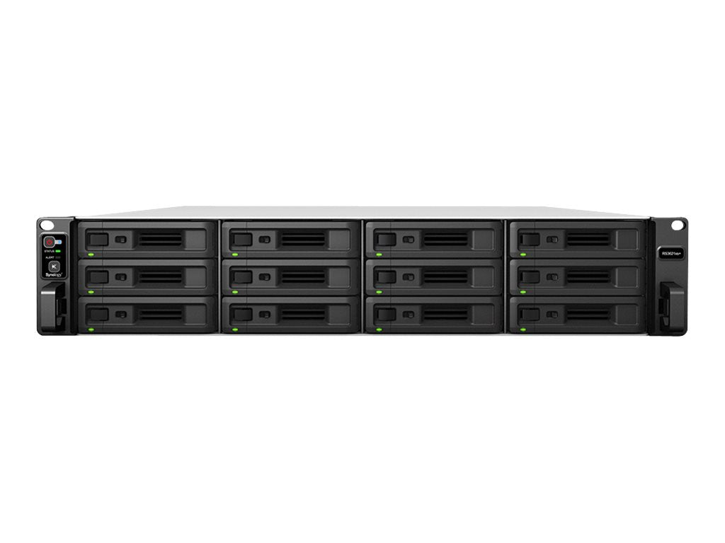 Detailansicht der Anschlüsse der SYNOLOGY RS3621xs+ NAS-RackStation