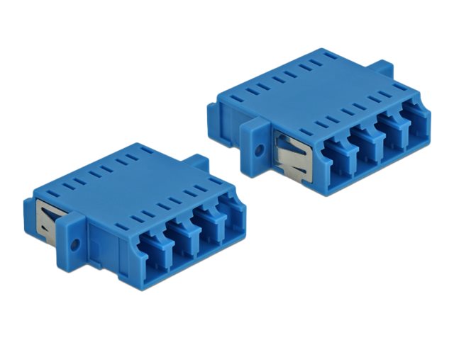 DELOCK LWL Kupplung LC Quad Buchse Vorderansicht