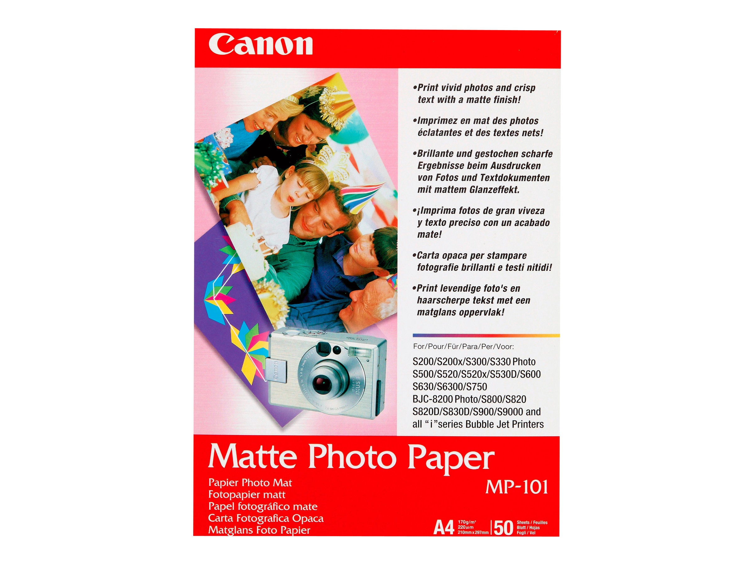 CANON MP-101 matte Foto Papier Vorderansicht