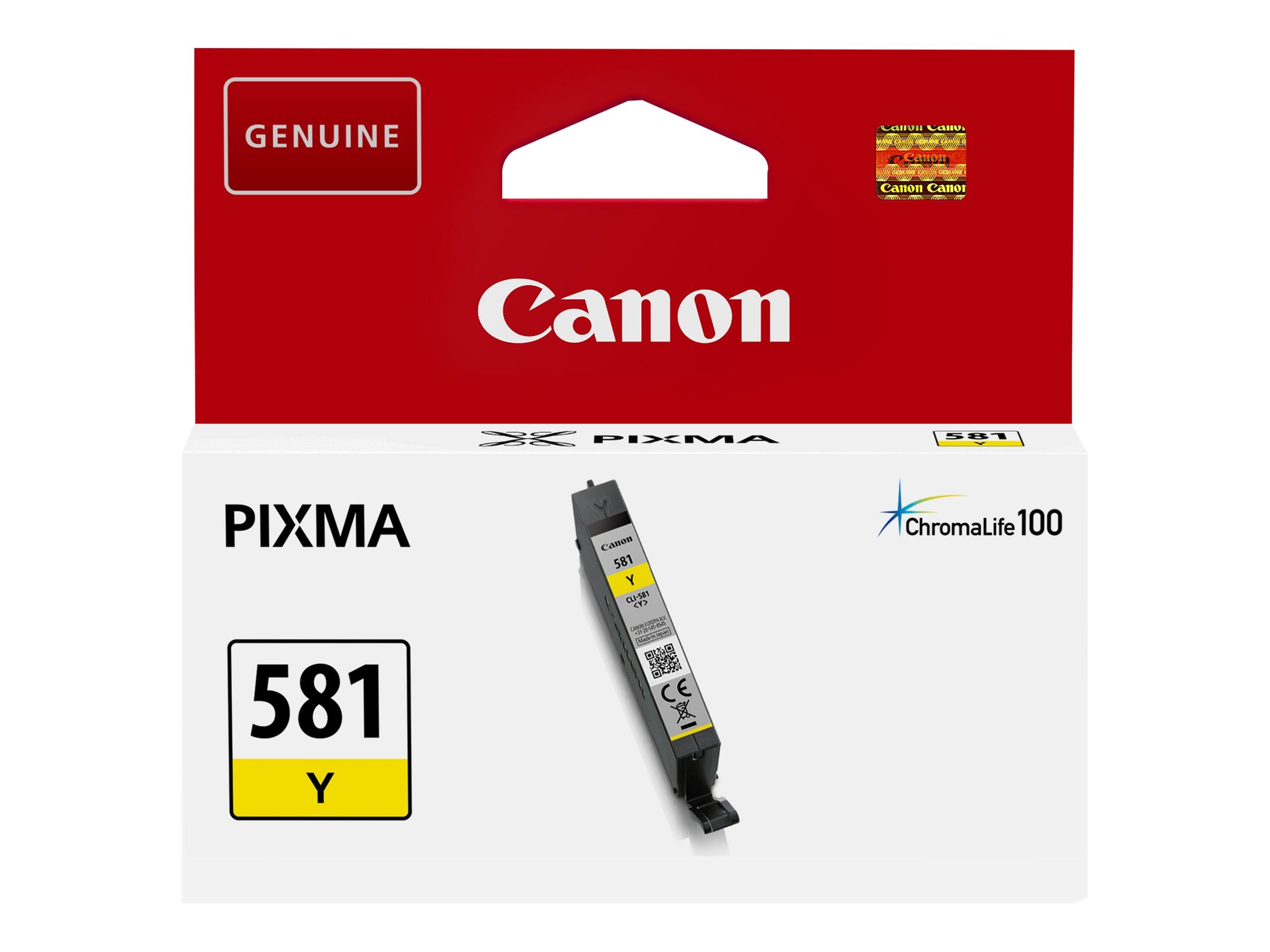 CANON 1LB INK CLI-581 Y Tintenbehälter Vorderansicht