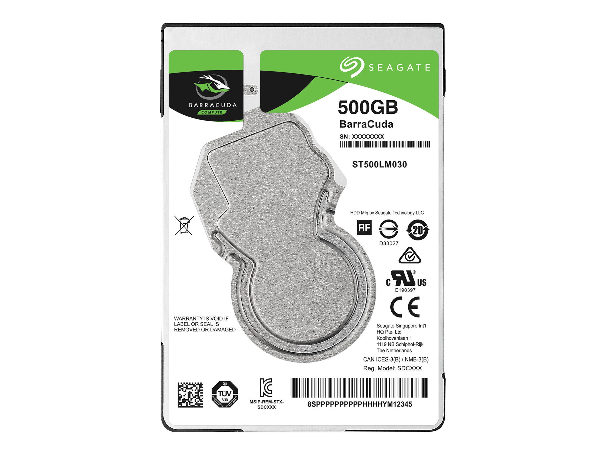 SEAGATE Barracuda 500GB HDD Vorderansicht
