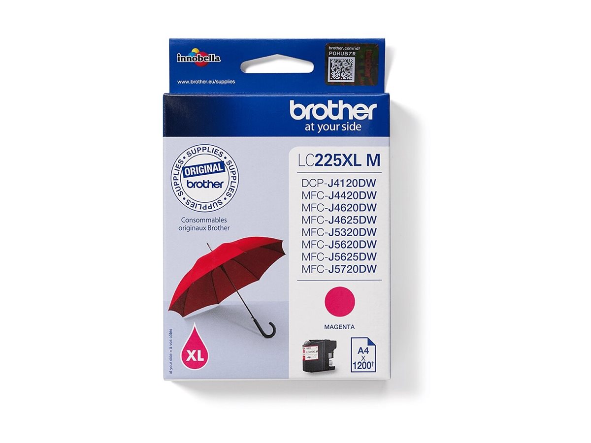 BROTHER LC-225XL Tinte magenta Vorderansicht