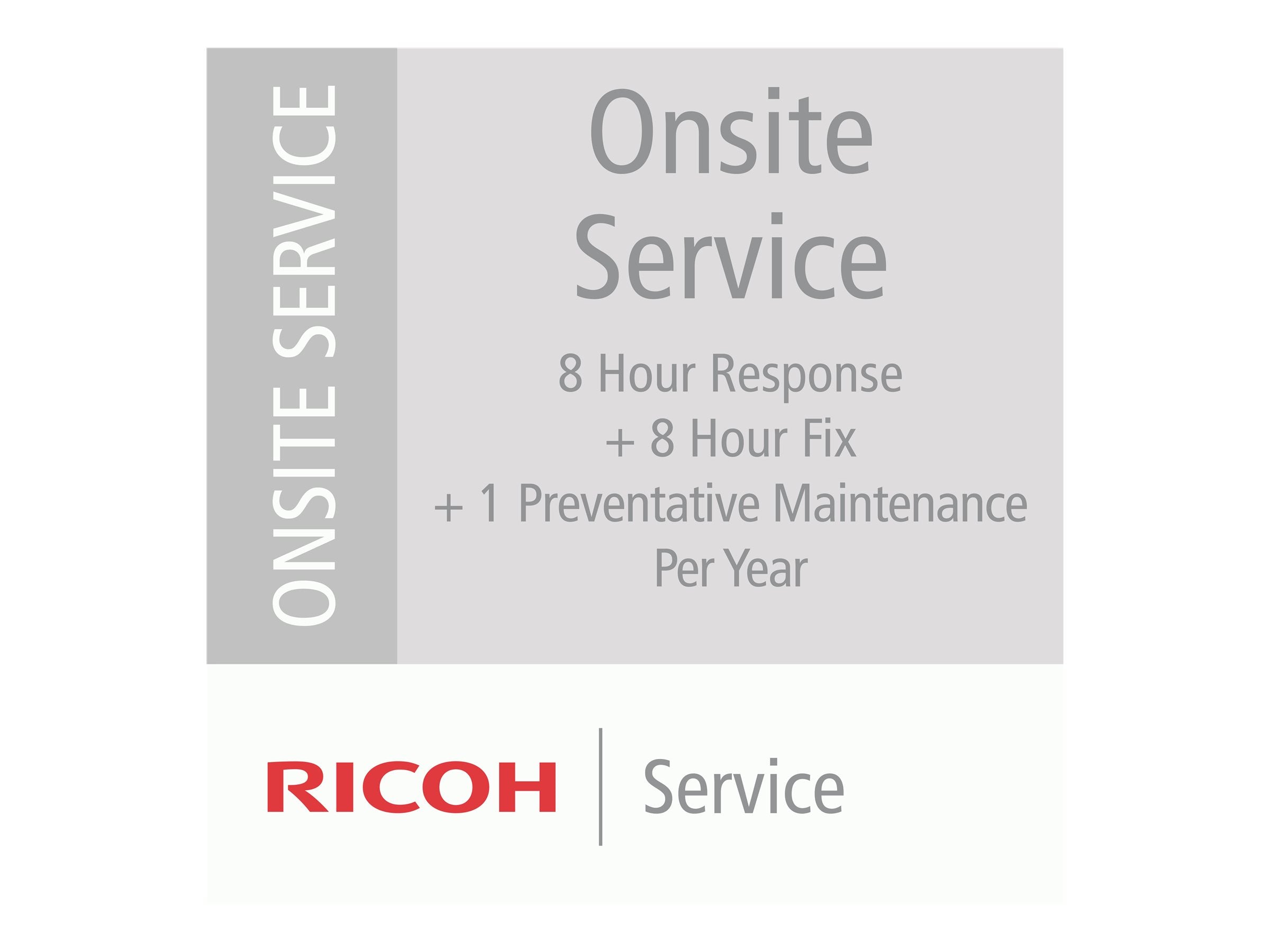 RICOH 1 Jahr Silber Servicevertrag für Fujitsu Low-Volume Produktionsscanner - Vorderansicht