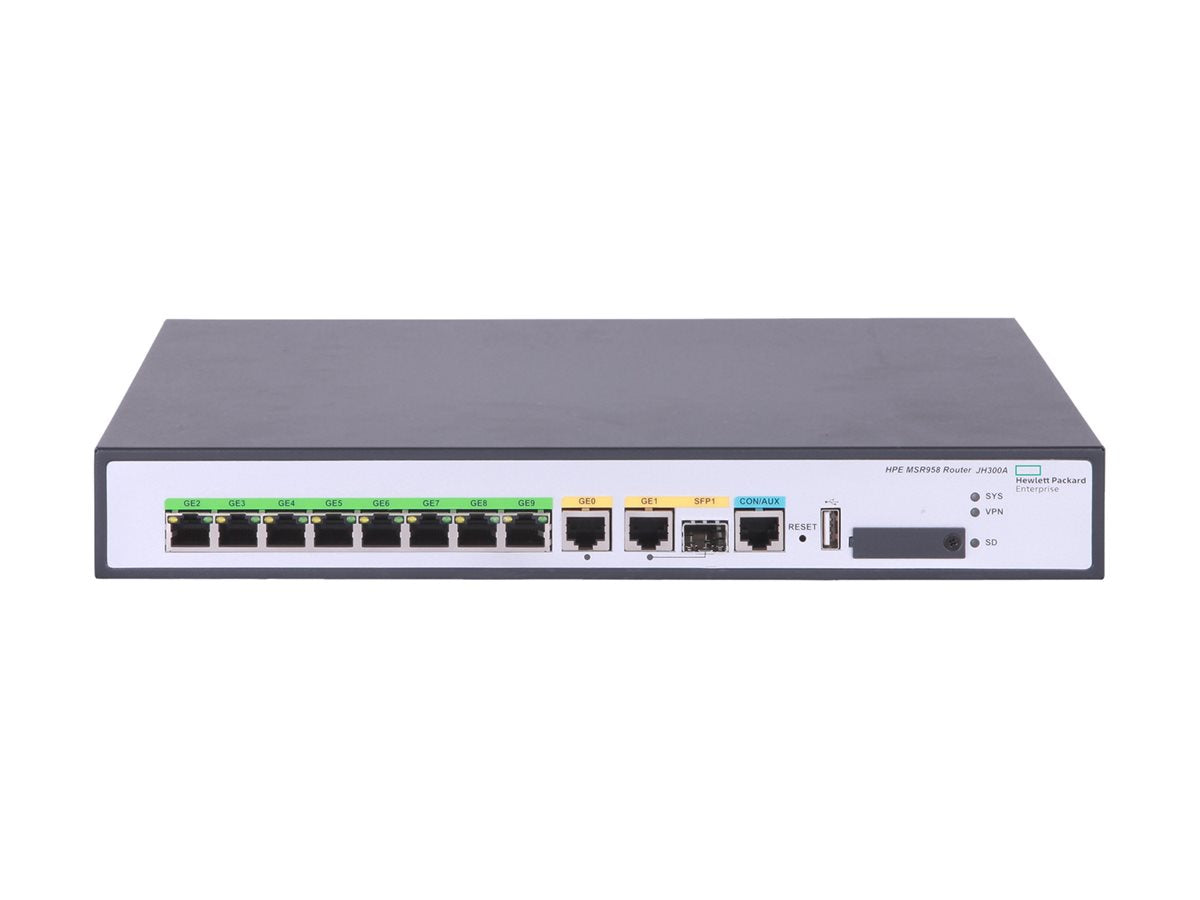 ARUBA HPE FlexNetwork MSR1002X Router Vorderansicht