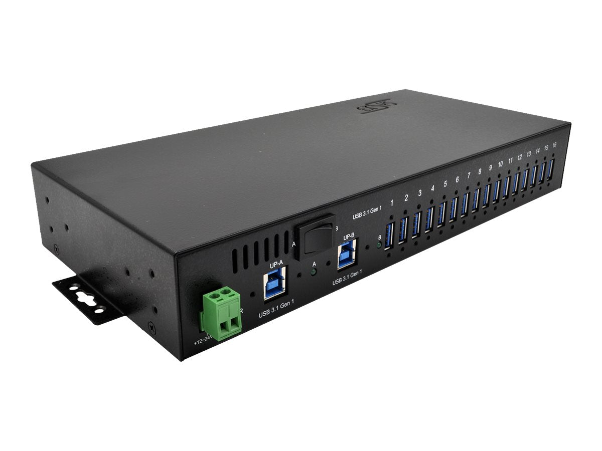 EXSYS EX-1116HMVS 16 Port USB 3.2 Gen1 HUB Vorderansicht