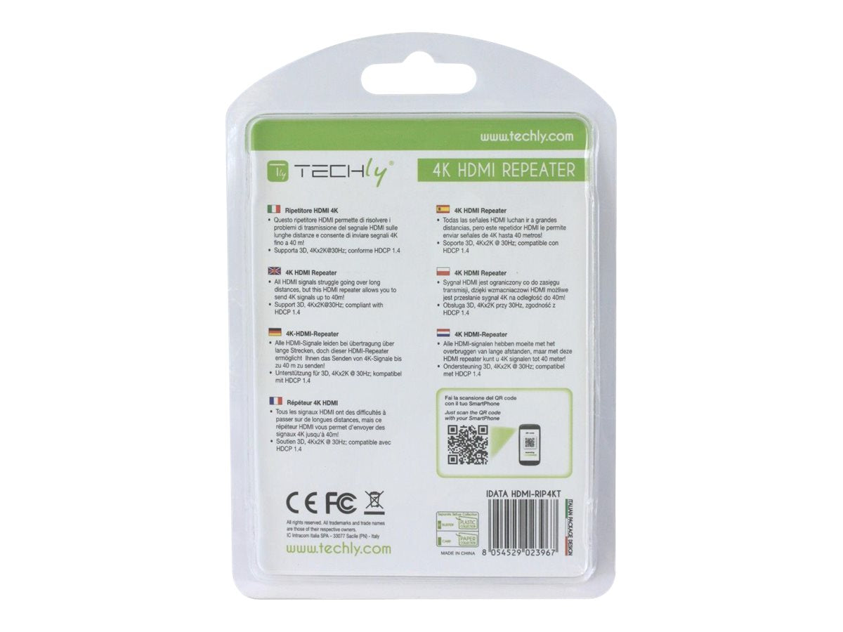 TECHLY HDMI 4k 60Hz Repeater/Extender Vorderansicht