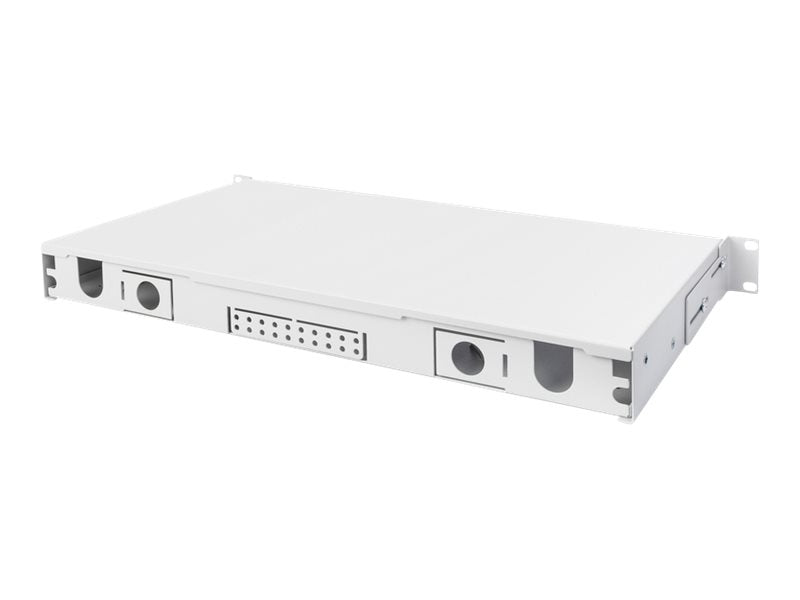DIGITUS LWL-Spleissbox 1HE Schnellverschluss Seitenansicht