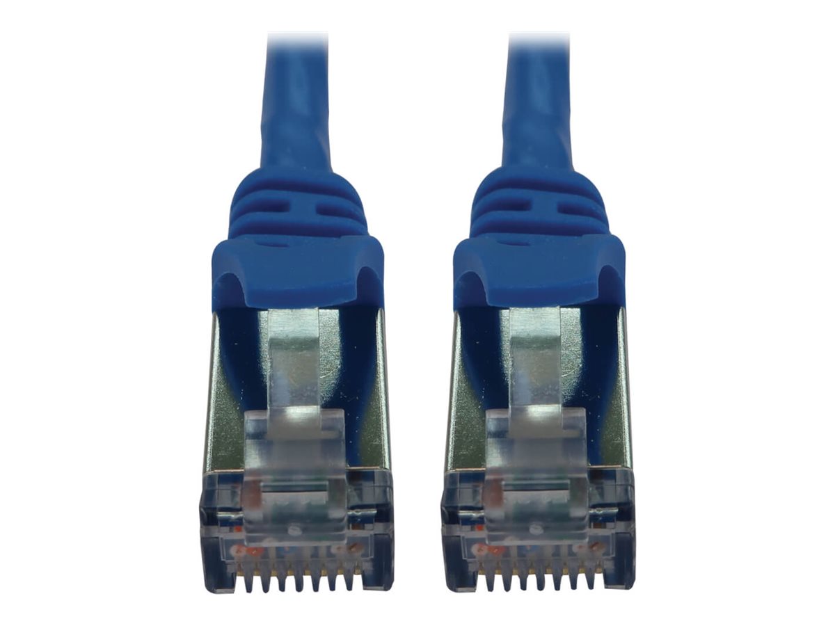 EATON TRIPPLITE Cat6a 10G Snagless Shielded Slim STP Ethernet Cable RJ45m/M PoE Blue 10ft. 3