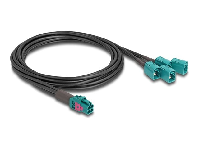 DELOCK Kabel Mini FAKRA Z Buchse quad zu 4 x FAKRA Z Buchse A-Typ - Vorderansicht