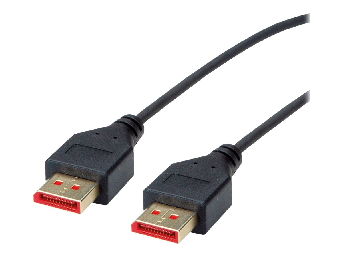 ROLINE DisplayPort Kabel v1.4 DP ST - ST SLIM 1m Detailansicht